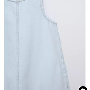 Zara Light Blue Denim Dress